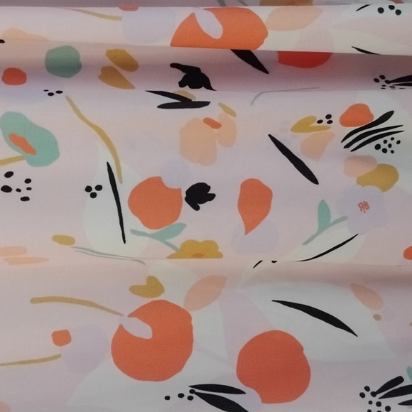 The Zig Zag Stripe Abstract Patterned Drape Front Ruffle Kimono One Size - Picture 11 of 12